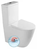 Kompakty WC - Sapho Kompakt WC TURKU rimless biały bez deski PC104WR - miniaturka - grafika 1