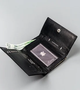 Cavaldi Portfel damski ze skóry naturalnej z portmonetką na bigiel, RFID - Portfele - miniaturka - grafika 6