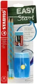 Ołówki - Stabilo SCHWAN Ołówek do nauki pisania dla leworęcznych 2szt. - 2.2mm HB niebieski Easygraph gumka i temperówka - miniaturka - grafika 1