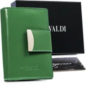 Portfele - Cavaldi 4U Portfel damski skórzany RFID stop pionowy zatrzask - miniaturka - grafika 1