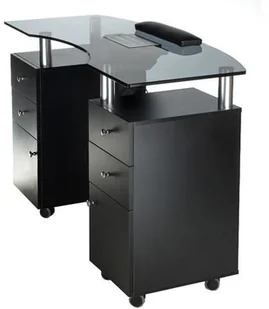 Beauty System Stolik do manicure z pochłaniaczem BD-3453+P CZARN BD-3453+P BLACK - Stoliki do manicure - miniaturka - grafika 3