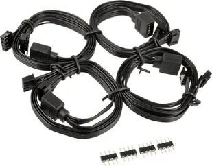 Silverstone CPL01 SST-CPL01 przedłużacz i rozgałęziacz zasilania RGB 4pin 40174 - Tuning komputera - akcesoria - miniaturka - grafika 3