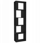 Półki i regały dla dzieci - Regał na książki/przegroda, czarny, 45x24x159 cm - miniaturka - grafika 1