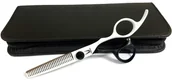 Nożyczki fryzjerskie - Ming Shear Degażówki Nożyczki Fryzjerskie 5,5 Ming Shear D8-SCH D8-SCH+CH01B - miniaturka - grafika 1