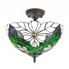 Lampy pozostałe - Clayre & Eef Lampa Sufitowa Tiffany Kolorowa A Clayre & Eef 5LL-6139 - miniaturka - grafika 1