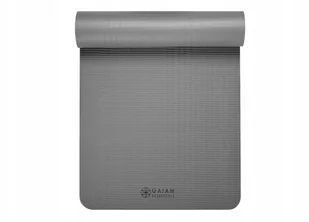 GAIAM Mata Do Ćwiczeń Fitness 10 MM Z Paskiem Szar. - Maty do ćwiczeń - miniaturka - grafika 6