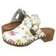 Klapki i japonki damskie - Buxa Drewniaki Białe PE15 Gucci Kwiatki Motyw (BX11-a) para 36:1|37:2|38:2|39:2|40:2|41:1| - miniaturka - grafika 1