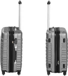 tectake Zestaw walizek ABS 4 częściowy - szary 402025 - Walizki - miniaturka - grafika 9