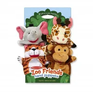 Maskotki i pluszaki - Melissa&Doug Pacynki na rękę Zoo komplet 4 szt - miniaturka - grafika 1