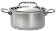 Brytfanny - De Buyer 3742.16 garnek z pokrywką, ze stali nierdzewnej, srebrny, 26,2 x 23,6 x 16,2 cm 374216 - miniaturka - grafika 1