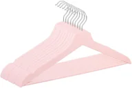 Wieszaki do szafy - Wieszaki na ubrania drewniane zestaw 9 szt. różowe 3x HG0006 - miniaturka - grafika 1