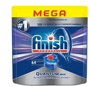 Finish Finish Calgonit Tabletki do zmywarki Quantum Jabłko i limonka 64szt. NN-HBY-XT64-002 - Środki do zmywarek - miniaturka - grafika 4