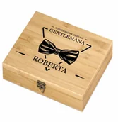 Zestawy do wina - Murrano Elektryczny korkociąg zestaw do wina w skrzynce z nadrukiem dla ZDW5-042 - miniaturka - grafika 1