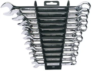 Draper Tools Zestaw 12 metrycznych kluczy płasko-oczkowych, srebrny Tools (64605) - Zestawy narzędziowe - miniaturka - grafika 2