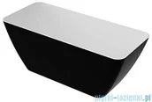 Wanny - Omnires Parma WW BCP 159x70 cm biały/czarny połysk - miniaturka - grafika 1
