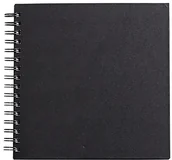 Notesy i bloczki - Clairefontaine 20 x 20 cm, złota Line blok rysunkowy drut, kwadratowa, grzebień do wiązania, czarny 34238C - miniaturka - grafika 1