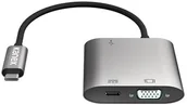 Adaptery i przejściówki - Kanex USB-C VGA Adapter with Power Delivery - Adapter z USB-C na USB 1,5 A, USB-C Power Delivery 60 W + VGA Full HD (Anodized Al K181-1278 - miniaturka - grafika 1
