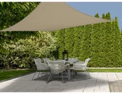 Parasole ogrodowe - Ambiance Przeciwsłoneczny ŻAGIEL ogrodowy zacieniacz markiza parasol + linki 5 m BEŻOWY 339235 - miniaturka - grafika 1