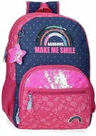 Plecaki - MOVOM Movom brokatowy tęczowy plecak mały wielokolorowy, Wielokolorowy, 33x45x17 cms, Plecak szkolny 3042521 - miniaturka - grafika 1