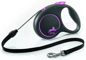 Smycze dla psów - Flexi smycz automatyczna Black Design S 5m 12kg - miniaturka - grafika 1