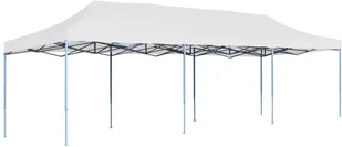 vidaXL Składany namiot imprezowy, 3 x 9 m, biały - Pawilony ogrodowe - miniaturka - grafika 2