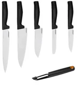 Noże kuchenne - Fiskars HARD EDGE KOMPLET 5 NOŻY LUZEM + OBIERAK FF FSHEL14 - miniaturka - grafika 1