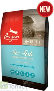 Orijen Six Fish Cat 5,4 kg - Sucha karma dla kotów - miniaturka - grafika 2