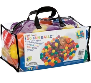 Intex PIŁECZKI KOLOROWE 100SZT PIŁKI DO BASENU PLACU ZABAW - Wyposażenie pokoiku dziecięcego - miniaturka - grafika 10