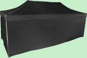 Pawilony ogrodowe - Expodom Namiot ekspresowy 3x6m - aluminiowy, Czarny, 4 ściany boczne - miniaturka - grafika 1