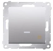 Wyłączniki światła i elektryczne - Kontakt Kontakt_Simon Łącznik krzyżowy z podświetleniem LED (moduł) 10AX. 250V. szybkozłącza srebrny mat DW7L.01/43 - miniaturka - grafika 1