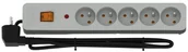 Listwy zasilające - HSK Listwa przeciwprzepięciowa Acar X5, 5 gniazd, 3 m - miniaturka - grafika 1
