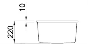Elleci Quadra 100 (podwieszany) K96 Biały LKQ10096BSO - Zlewozmywaki - miniaturka - grafika 4