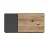 Komody - Meble Magnat Komoda dębowa lite drewno masywne Teramo - miniaturka - grafika 1