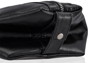 Solier Męska skórzana kosmetyczka Perth SK01 czarny 16438 - Kosmetyczki, organizery i kuferki - miniaturka - grafika 5