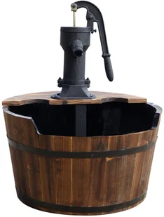 Ubbink Ubbink Dodatek do ogrodu drewniana beczka na wodę 1387020 - Oczka wodne - miniaturka - grafika 4