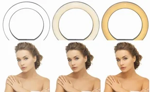 Vakoss Lampa pierścieniowa  Lampka do Selfie i makijażu Vakoss LD-G322K LD-G322K - Lampy studyjne - miniaturka - grafika 2