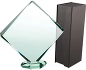 Gadżety dla kibiców - VS VS, Trofeum szklane + etui - miniaturka - grafika 1