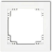 Klawisze i ramki - Karlik Ramka pojedyncza DECO Biały 25DR-1 - miniaturka - grafika 1