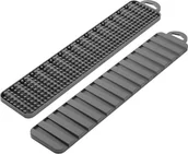 Suszarki do naczyń - Metaltex mata drenażowa Gravity Slim 2-stronna 40 x 8 cm szara twm_457548 - miniaturka - grafika 1