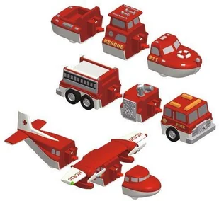 Klein Malik Klocki Magnetyczne Pojazdy Straż 0317 $$ - Klocki - miniaturka - grafika 2