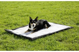 Kerbl Koc podróżny dla psa, 140x100 cm, szary i czarny, 81265 - Legowiska dla psów - miniaturka - grafika 5