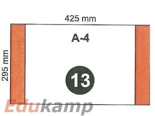 Fol-Plast okładki Okładka na zeszyt A4 nr13 wys-295mmx425mm OK00FP - Dyplomy i okładki - miniaturka - grafika 2