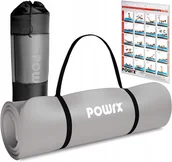 Maty do jogi - Mata Do Jogi I Fitness Powrx 190 x 60cm Pokrowiec - miniaturka - grafika 1