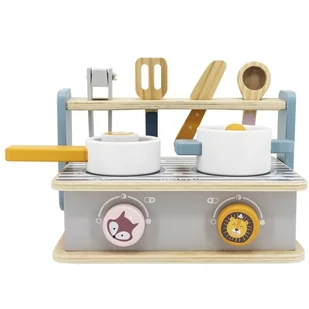 VIGA Toys Drewniana składana kuchenka i grill z serii PolarB 44032 - Zabawki AGD - miniaturka - grafika 3