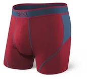 Bielizna sportowa męska - SAXX SAXX bokserki do biegania KINETIC BOXER czerwono-granatowe - miniaturka - grafika 1