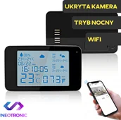Inne akcesoria szpiegowskie - gospy.pl Stacja Pogodowa z kamerą Wi-Fi Full HD (TRYB NOCNY) G-06607511 - miniaturka - grafika 1