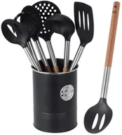 Przybory do gotowania - EH Excellent Houseware Zestaw przyborów kuchennych w koszyku chochla łopatka szumówka łyżka 142608 - miniaturka - grafika 1