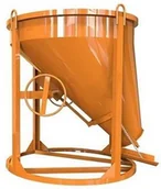 Inne urządzenia budowlane - 252 HIST Pojemnik betonu z wylewem skośnym + rekaw 2 metry + obejma pojemność 0,50 m3) 25277190 77190-uniw - miniaturka - grafika 1