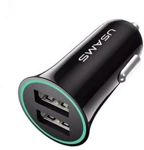 Usams Car Charger 2x USB 2.1A Trumpet czarny (21CHGC01) - Ładowarki samochodowe - miniaturka - grafika 6