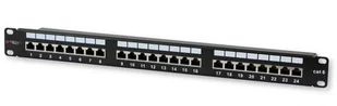 Techly Techly Patch panel 19 1U STP 24 porty RJ45 Cat6 T568A/B z półką czarny 022878 - Panele krosownicze - miniaturka - grafika 7